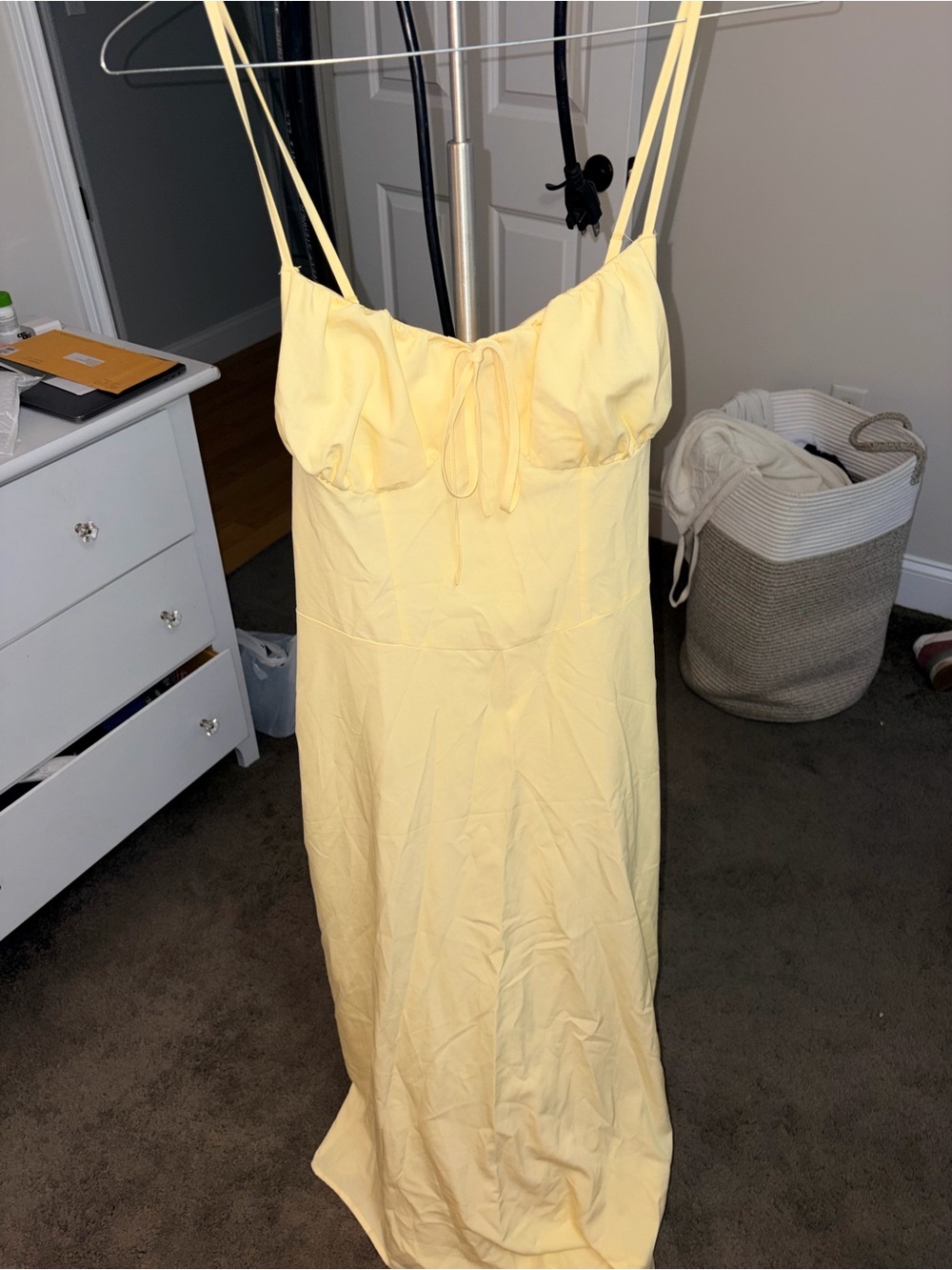 SHEIN Yellow Maxi Dress